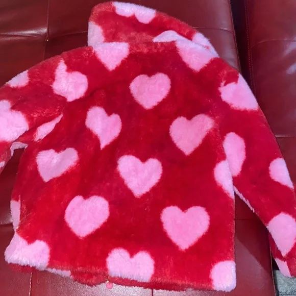 Billy bush fun fur jacket heart detail - Picture 5 of 5